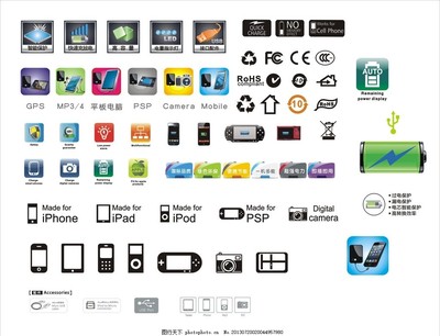 移动电源包装设计中的小标图片 电子产品营销的视觉利器