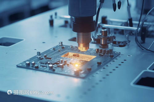 智能焊接 现代工厂中的电路板焊接机器与电子产品制造
